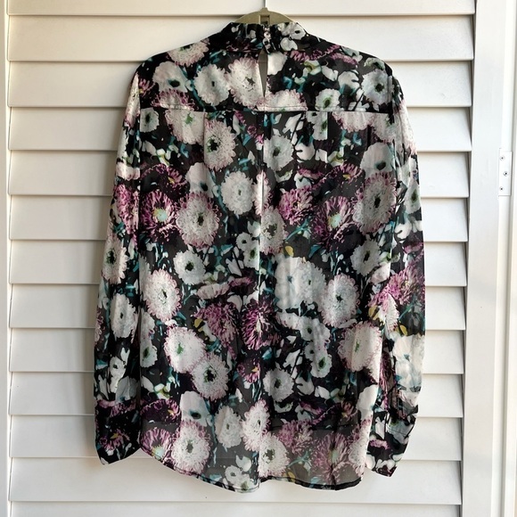 BCBGMAXAZRIA Emma Floral Silk Top - Picture 7 of 13
